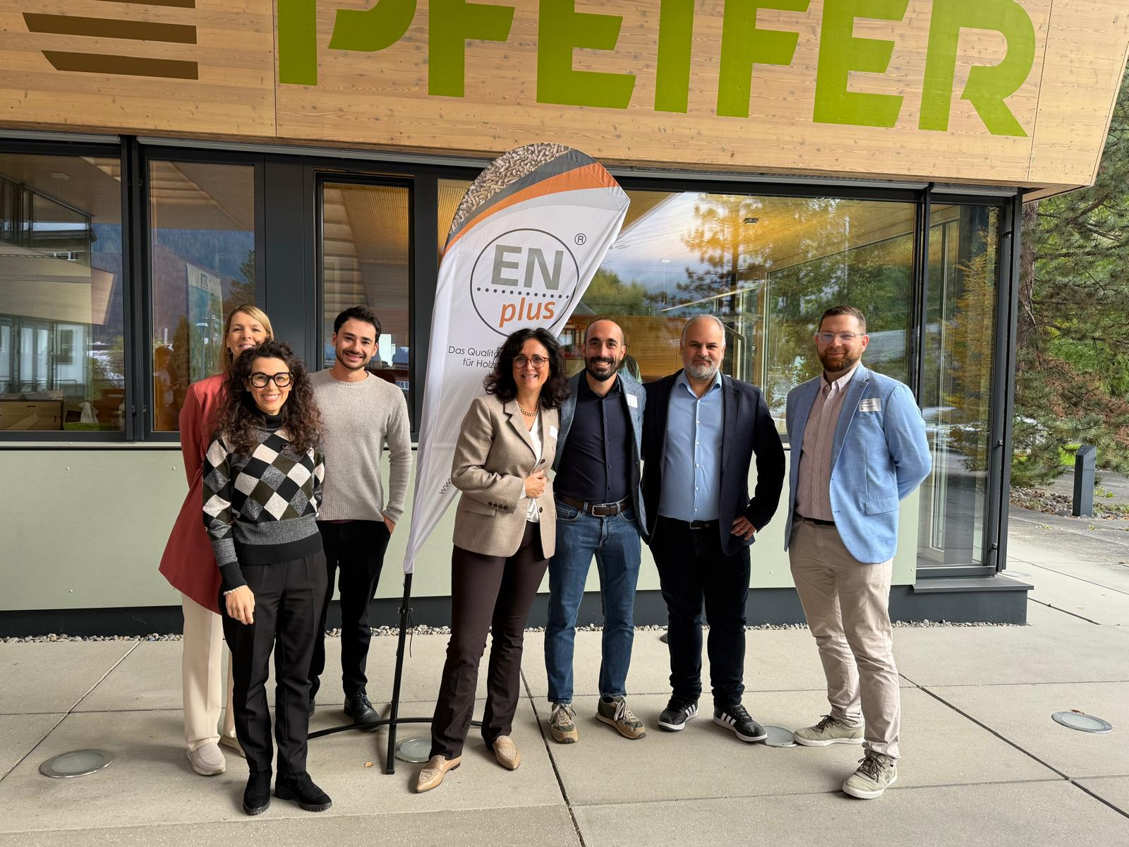 Austrian and Italian pellet sector leaders met in Imst, Austria, hosted by Pfeiffer Group, to discuss EU policies, ENplus® certification, and trends in the European pellet market.